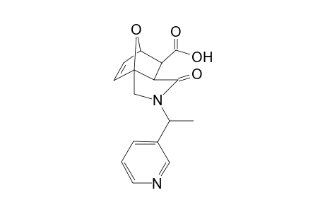 10-Oxa-3-azatricyclo[5.2.1.0(1,5)]dec-8-ene-6-carboxylic acid, 4-oxo-3-[1-(3-pyridinyl)ethyl]-