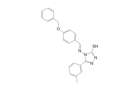 4-({(E)-[4-(benzyloxy)phenyl]methylidene}amino)-5-(3-methylphenyl)-4H-1,2,4-triazole-3-thiol