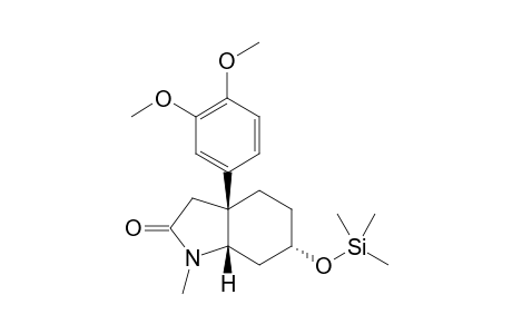 (3aS,6S,7aS)-3a-(3,4-dimethoxyphenyl)-1-methyl-6-trimethylsilyloxy-3,4,5,6,7,7a-hexahydroindol-2-one