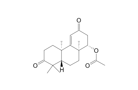 (-)-(1S,4bR,8aS,10aS)-4b,8,8,10a-Tetramethyl-3,7-dioxo-1,2,3,4b,5,6,7,8,8a,9,10,10a-dodecahydrophenanthren-1-yl ethanoate