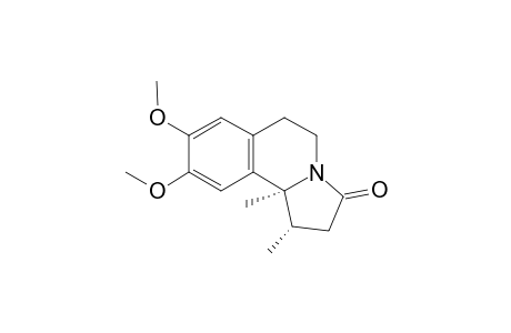 (1SR,10bSR)-8,9-Dimethoxy-1,10b-dimethyl-1,5,6,10b-tetrahydropyrrolo[2,1-a]isoquinolin-3-one