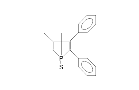 4,5-Dimethyl-2,3-diphenyl-1-thioxo-1-phospha-bicyclo(2.2.1)hepta2,5-diene