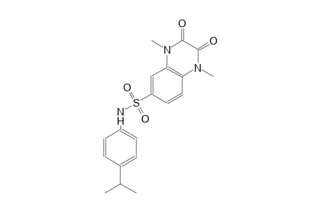 6-quinoxalinesulfonamide, 1,2,3,4-tetrahydro-1,4-dimethyl-N-[4-(1-methylethyl)phenyl]-2,3-dioxo-