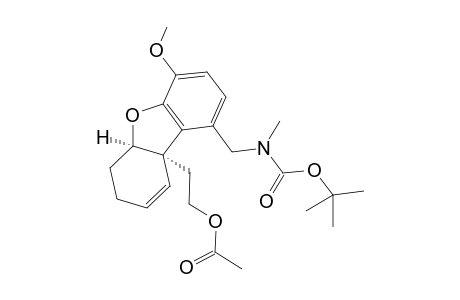 2-((5aR,9aR)-1-(((tert-Butoxycarbonyl)(methyl)amino)methyl)-4-methoxy-5a,6,7,9a-tetrahydrodibenzo[b,d]furan-9a-yl)ethyl acetate