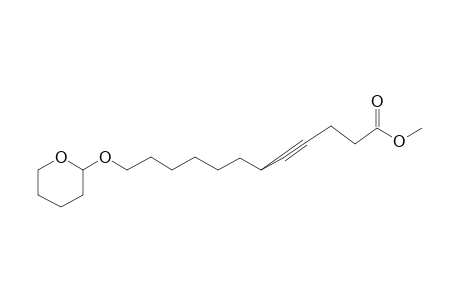 Methyl 12-(tetrahydro-2-pyranyloxy)-4-dodecynoate