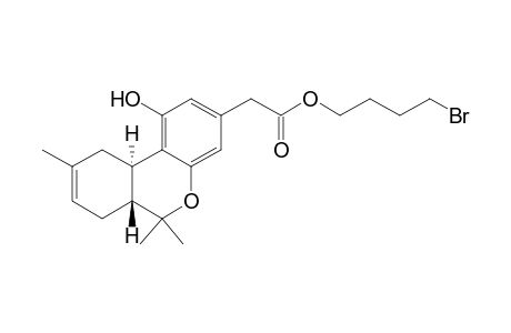 2-[(6aR,10aR)-6a,7,10,10a-Tetrahydro-1-hydroxy-6,6,9-trimethyl-6H-dibenzo[b,d]pyran-3-yl]acetic Acid 4-Bromo-butyl Ester