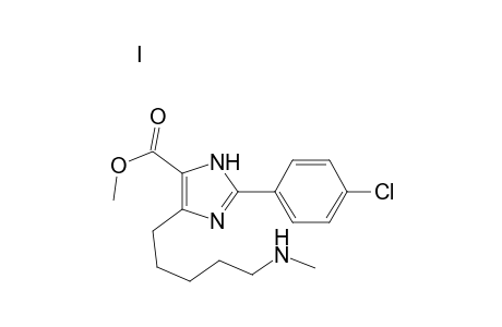 Methyl 2-(4-chlorophenyl)-4-[5-(methylamino)pentyl]imidazole-5-carboxylate hydroiodide