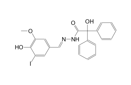 2-hydroxy-N'-[(E)-(4-hydroxy-3-iodo-5-methoxyphenyl)methylidene]-2,2-diphenylacetohydrazide