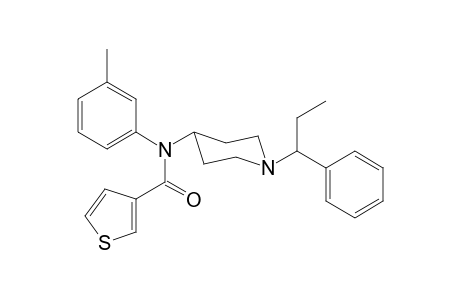 N-3-Methylphenyl-N-[1-(1-phenylpropyl)piperidin-4-yl]thiophene-3-carboxamide