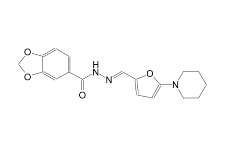 N'-{(E)-[5-(1-piperidinyl)-2-furyl]methylidene}-1,3-benzodioxole-5-carbohydrazide