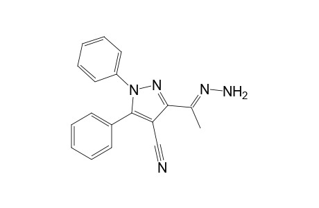 3-Acetyl-4-cyano-1,5-diphenylpyrazole hydrazone