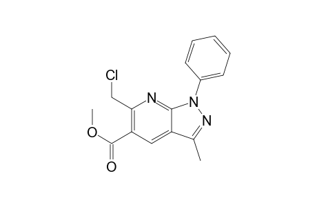 6-Chloromethyl-5-methoxycarbonyl-3-methyl-1-phenyl-1H-pyrazolo[3,4-b]pyridine