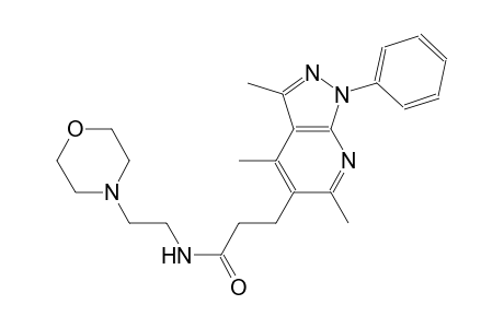 1H-pyrazolo[3,4-b]pyridine-5-propanamide, 3,4,6-trimethyl-N-[2-(4-morpholinyl)ethyl]-1-phenyl-