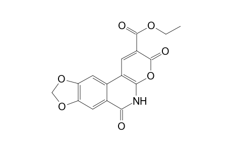 Ethyl 8,9-(Methylenedioxy)-3,6-dioxo-5,6-dihydro-3H-pyran[2,3-c]isoquinoline-2-carboxylate
