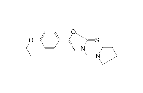 5-(4-Ethoxyphenyl)-3-(1-pyrrolidinylmethyl)-1,3,4-oxadiazole-2(3H)-thione