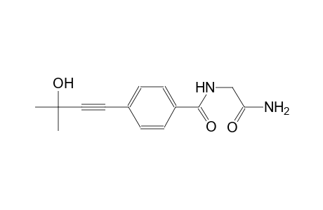 N-(2-amino-2-keto-ethyl)-4-(3-hydroxy-3-methyl-but-1-ynyl)benzamide