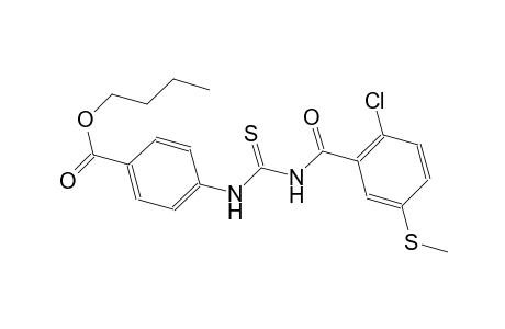 butyl 4-[({[2-chloro-5-(methylsulfanyl)benzoyl]amino}carbothioyl)amino]benzoate