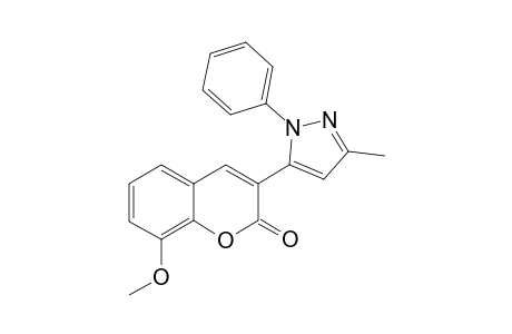 8-Methoxy-3-(3-methyl-1-phenyl-1H-pyrazol-5-yl)-2H-chromen-2-one