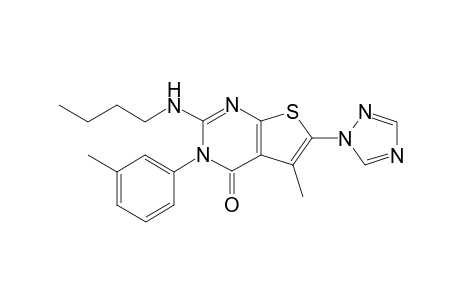 2-Butylamino-5-methyl-3-(3-methylphenyl)-6-(1H-1,2,4-triazol-1-yl)thieno[2,3-d]pyrimidin-4(3H)-one