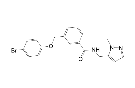 3-[(4-bromophenoxy)methyl]-N-[(1-methyl-1H-pyrazol-5-yl)methyl]benzamide