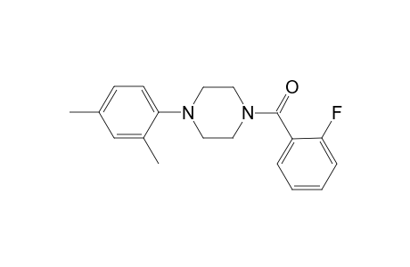 1-(2,4-Dimethylphenyl)-4-(2-fluorobenzoyl)piperazine