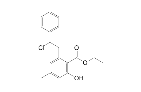 Ethyl 2-(2-chloro-2-phenylethyl)-6-hydroxy-4-methylbenzoate
