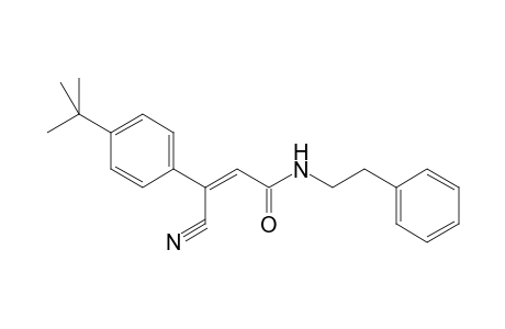 3-(4-tert-Butyl-phenyl)-3-cyano-N-phenethyl-acrylamide