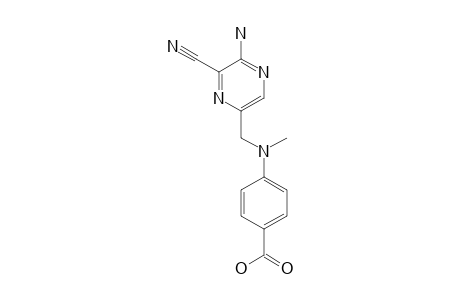 4-[N-(2-Amino-3-cyano-5-pyrazinylmethyl)-N-methylamino]benzoic acid