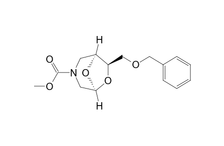 (1S,5S,7R)-7-Benzyloxymethyl-6,8-dioxa-3-azabicyclo[3.2.1]octane-3-carboxylic acid methyl ester