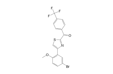 [4-(5-BROMO-2-METHOXYPHENYL)-THIAZOL-2-YL]-(4-TRIFLUOROMETHYLPHENYL)-METHANONE