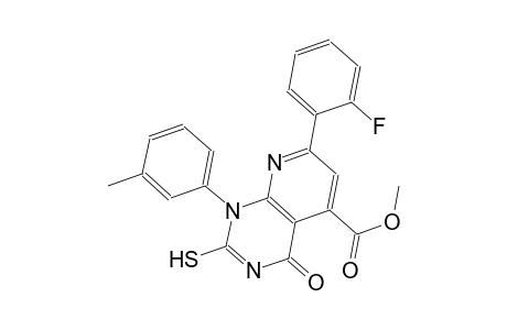 pyrido[2,3-d]pyrimidine-5-carboxylic acid, 7-(2-fluorophenyl)-1,4-dihydro-2-mercapto-1-(3-methylphenyl)-4-oxo-, methyl ester
