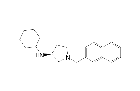 (3S)-N-cyclohexyl-1-(2-naphthalenylmethyl)-3-pyrrolidinamine