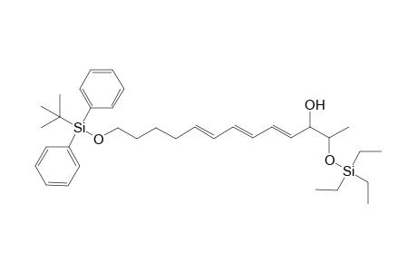 (4E,6E,8E)-13-(tert-Butyldiphenylsilanyloxy)-2-triethylsilanyloxytrideca-4,6,8-trien-3-ol