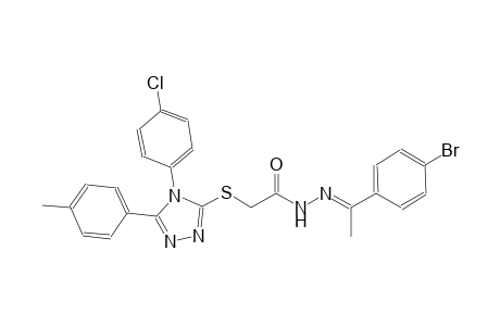 N'-[(E)-1-(4-bromophenyl)ethylidene]-2-{[4-(4-chlorophenyl)-5-(4-methylphenyl)-4H-1,2,4-triazol-3-yl]sulfanyl}acetohydrazide