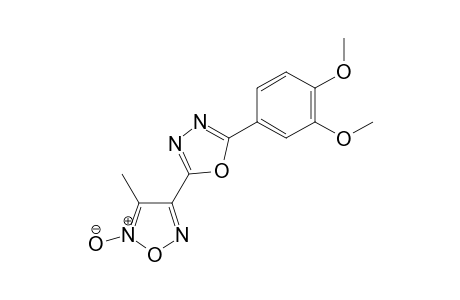 4-[5-(3,4-dimethoxyphenyl)-1,3,4-oxadiazol-2-yl]-3-methyl-2-oxido-1,2,5-oxadiazol-2-ium