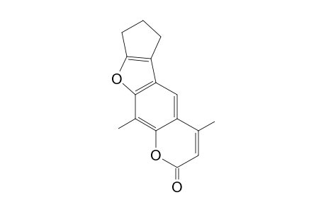 4',5'-Cyclopentene-4,8-dimethylfuro[3,2-g]coumarin