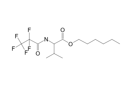 L-Valine, N-pentafluoropropionyl-, hexyl ester