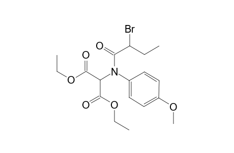 Diethyl 2-(2-bromo-N-(4-methoxyphenyl)butanamido)malonate