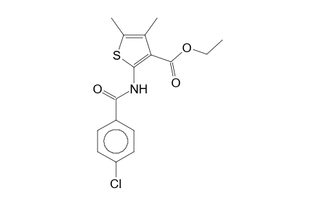 Ethyl 2-[(4-chlorobenzoyl)amino]-4,5-dimethyl-3-thiophenecarboxylate
