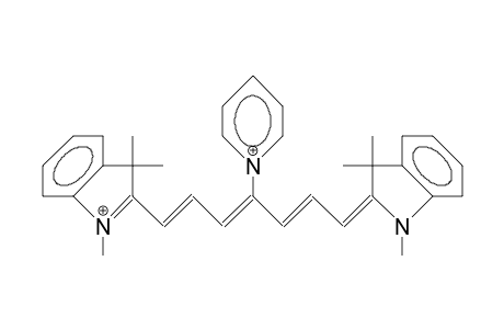 .delta.-Pyridinio-bis(1,3,3-trimethyl-indolenin-2-yl)-heptamethinium dication