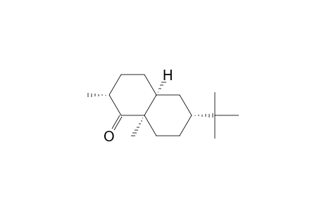 (2.alpha.,4a.alpha.,6.alpha.,8a.alpha.)-6-(1,1-dimethylethyl)octahydro-2,8a-dimethyl-1(2H)-naphthlenone