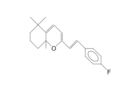 1,7,7-Trimethyl-3-([E]-2-[4-fluoro-phenyl]-ethenyl)-2-oxa-B icyclo(4.4.0)deca-3,5-diene