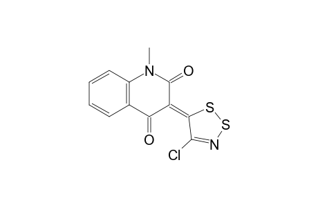 1-Methyl-3-(4-chloro-5H-1,2,3-dithiazol-5-ylidene)-3,4-dihydro-4-oxo-2(1H)-quinolone