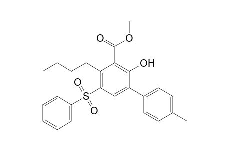 Methyl 4-Butyl-2-hydroxy-4'-methyl-5-(phenylsulfonyl)biphenyl-3-carboxylate