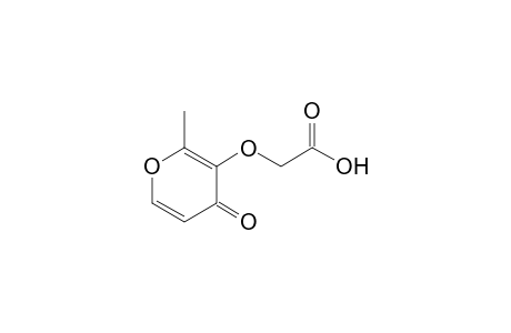 2-(2-methyl-4-oxidanylidene-pyran-3-yl)oxyethanoic acid