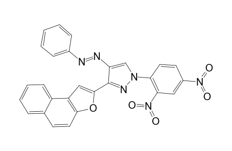 1-(2,4-Dinitrophenyl)-3-(naphtho[2,1-b]furan-2-yl)-4-(phenyldiazenyl)-1H-pyrazole