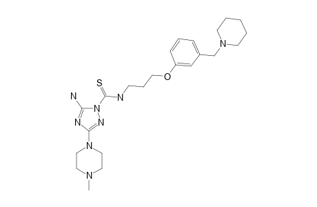 (3-(4-METHYLPIPERAZINO)-5-AMINO-1H-1,2,4-TRIAZOL-1-YL)-N-[3-[3-(PIPERIDINOMETHYL)-PHENOXY]-PROPYL]-THIOAMIDE