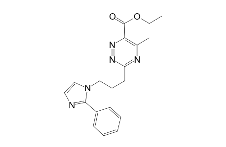 Ethyl 5-methyl-3-(3-(2-phenylimidazol-1-yl)pyopyl)-1,2,4-triazine-6-carboxylate