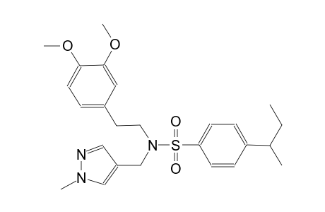 benzenesulfonamide, N-[2-(3,4-dimethoxyphenyl)ethyl]-4-(1-methylpropyl)-N-[(1-methyl-1H-pyrazol-4-yl)methyl]-