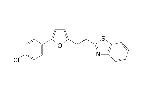 1-[5-(p-chlorophenyl)-2-furyl]-2-(2-benzothiazolyl)ethene